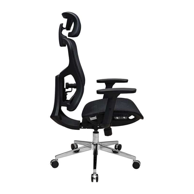 Кресло Эргостар Хром Synchro Сеть Черная (R00000052543)