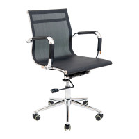 Кресло Richman Кельн ЛБ Хром DT (Deep Tilt) Сеть черная (IM0000094)