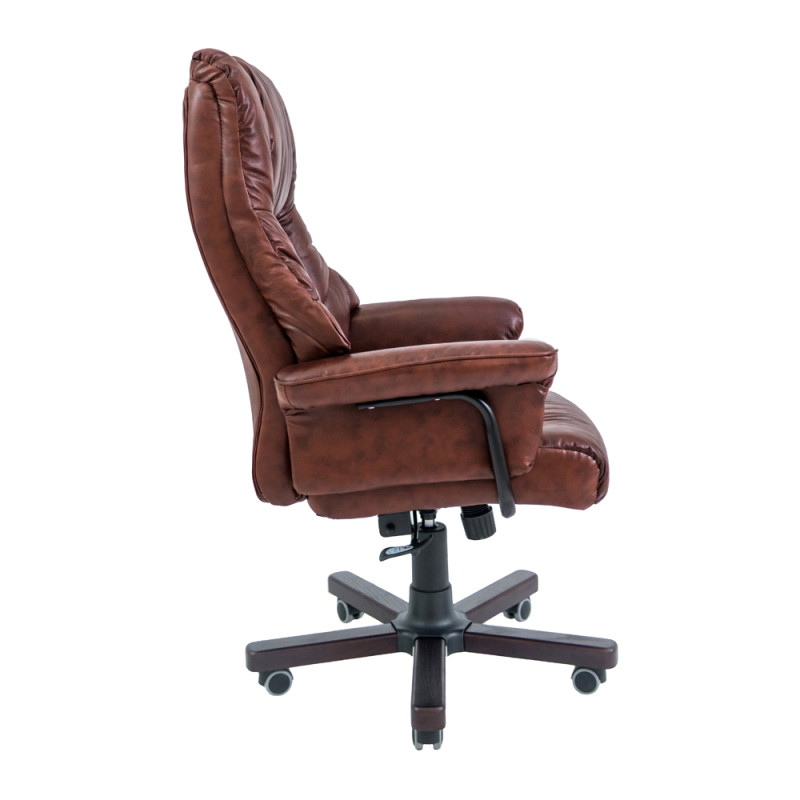 Кресло Richman Конгресс Вуд M-2 Широкий (Anyfix Wide) Кожа Люкс Коричневая (R00000047194)