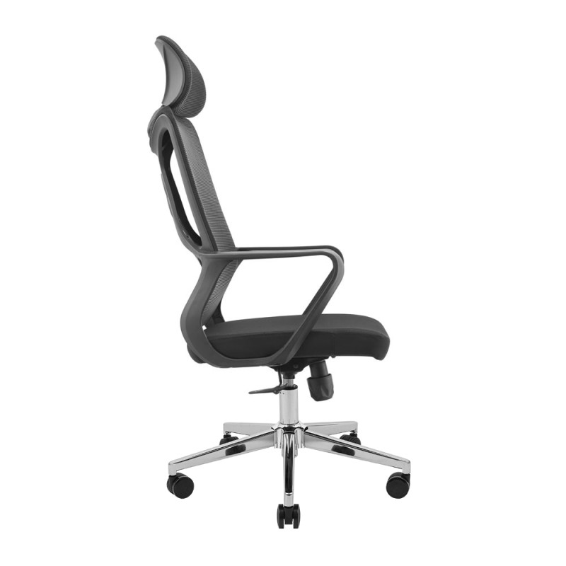 Кресло Richman Монеро Хром M-1 (Tilt) Сеть черная (ADD0003210)