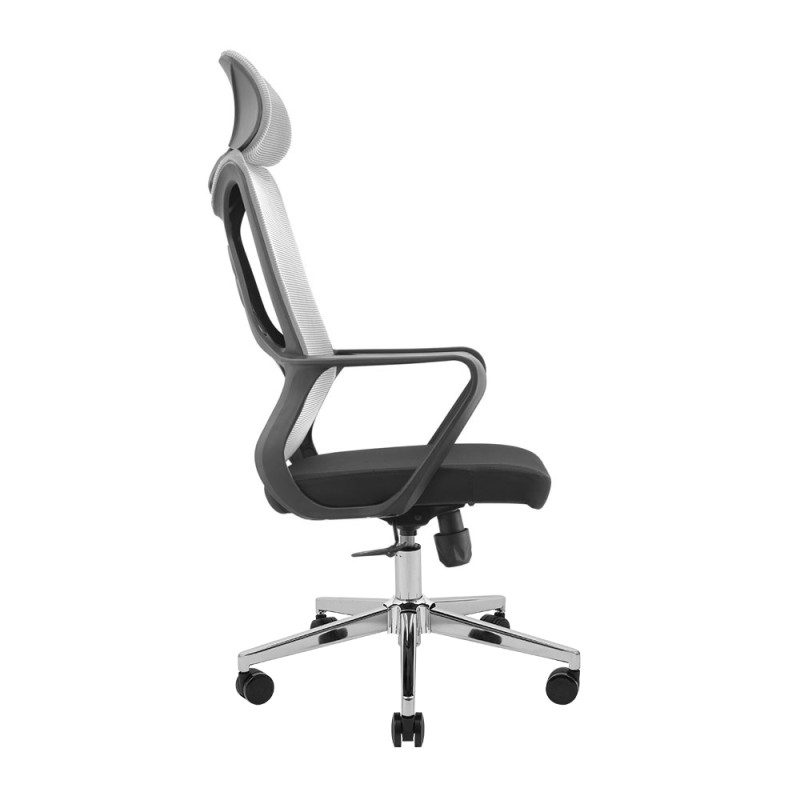 Кресло Richman Монеро Хром M-1 (Tilt) Сеть черная + сетка серая (ADD0003211)