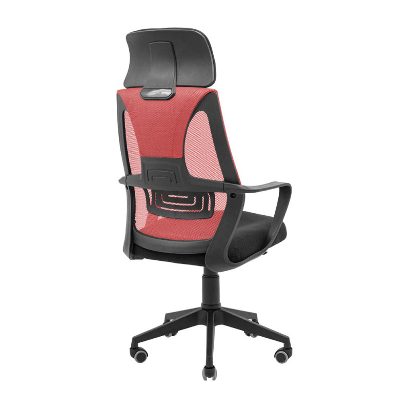 Кресло Richman Профи Пластик Пиастра Сетка черная+красная (ADD0003191)