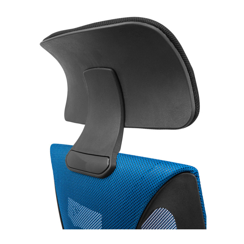 Кресло Richman Профи Пластик Пиастра Сетка черная + синяя (ADD0003190)