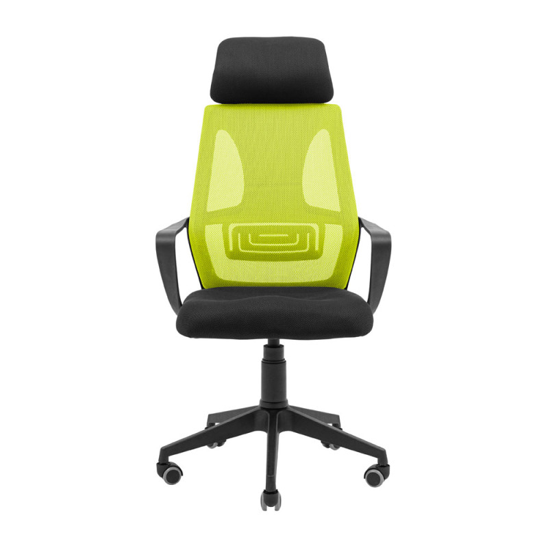 Кресло Richman Профи Пластик Пиастра Сетка черная+зеленая (ADD0003193)