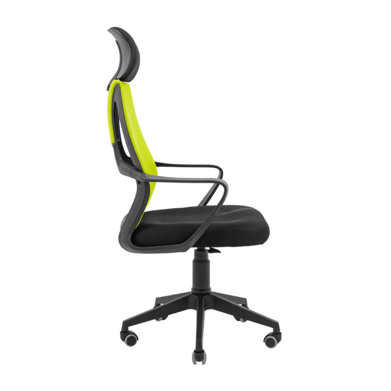 Кресло Richman Профи Пластик Пиастра Сетка черная+зеленая (ADD0003193)