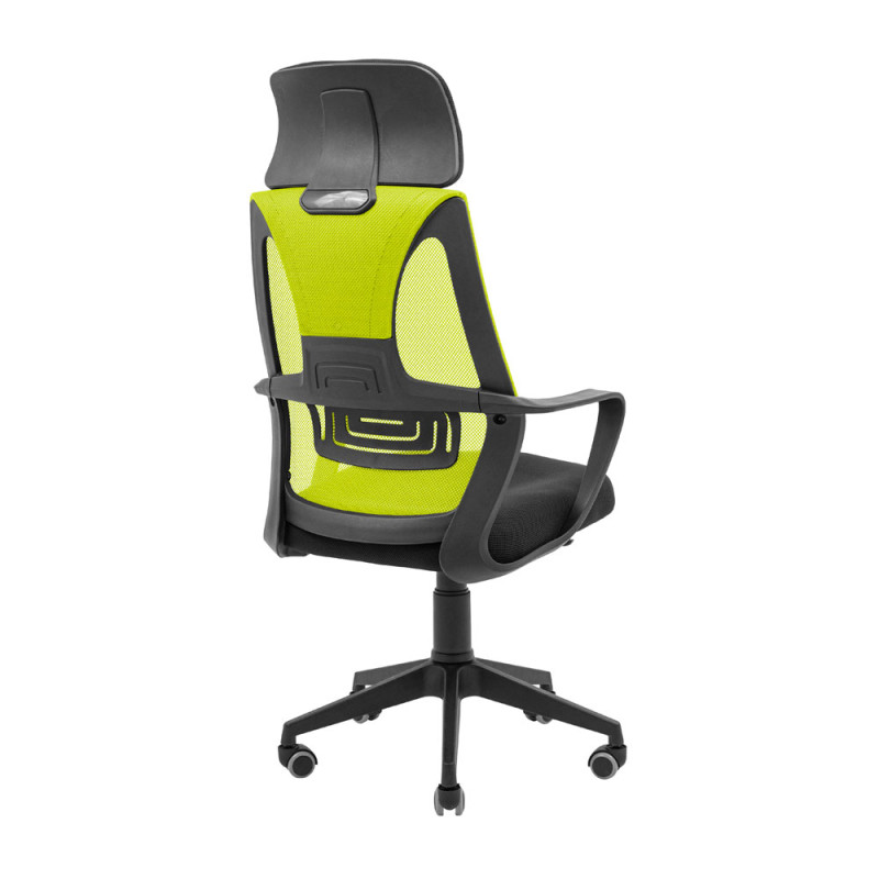 Кресло Richman Профи Пластик Пиастра Сетка черная+зеленая (ADD0003193)