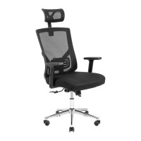 Кресло Richman Роджер Хром M-2 (Anyfix) Сеть черная (ADD0002376)