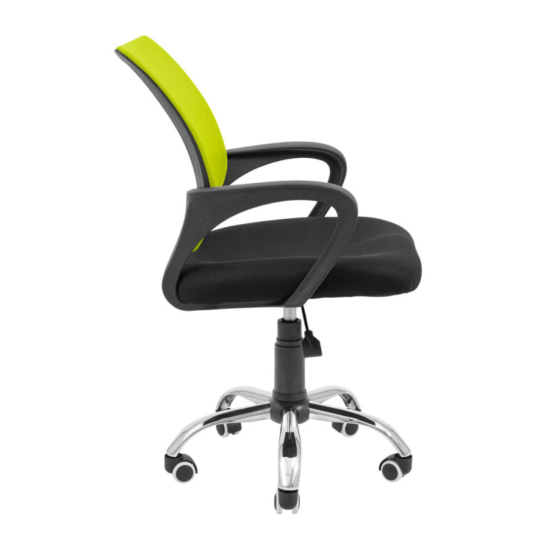 Кресло Richman Спайдер Ю Пиастра Хром Сетка черная + зеленая (ADD0003058)