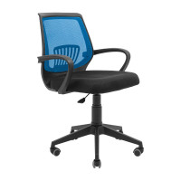 Krzesło Richman Star Plastic Piastra, czarno-niebieskie (ADD0003149)