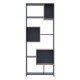 Этажерка Высокая B1S Графит/Дуб Сонома 81х30х210 (41516040)