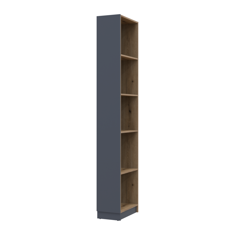 Этажерка к шкафу Дэйл Графит/Дуб Эвок 52х28х220 (41516119)