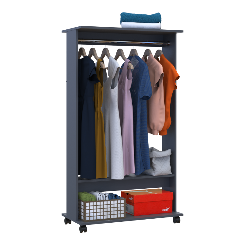 Гардеробная стойка Д2 Графит 85х41.6х150 (41510110)