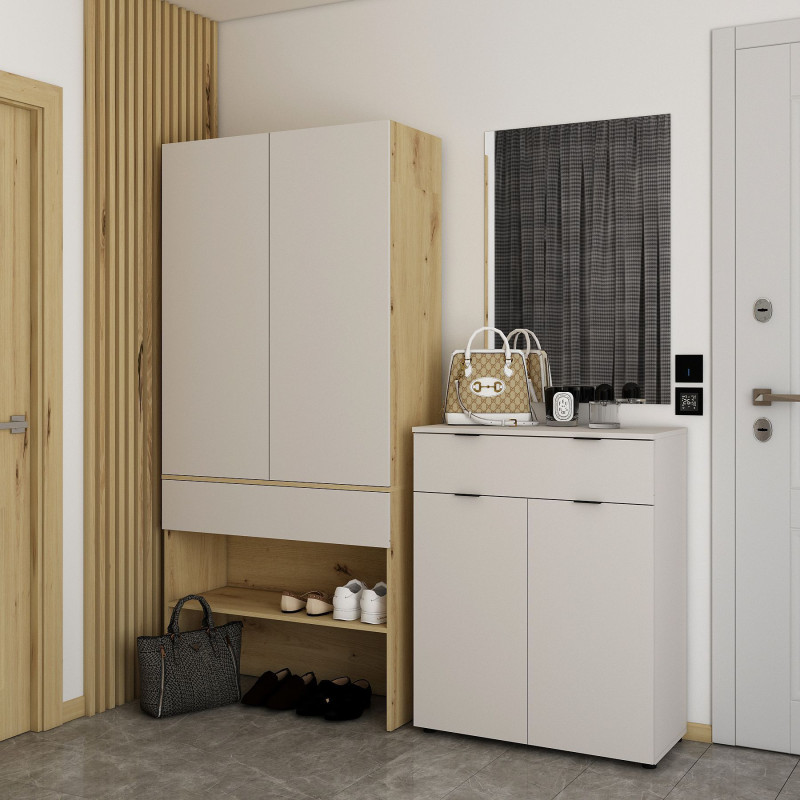 Комод Рон 2 2 фасада 1 ящик Кашемир 80х38х100 (41516044)