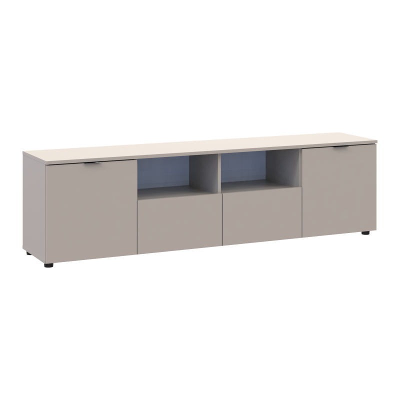 Комод Рон 4 Кашемир 2 фасада 2 ящика 180х38х50 (41516046)