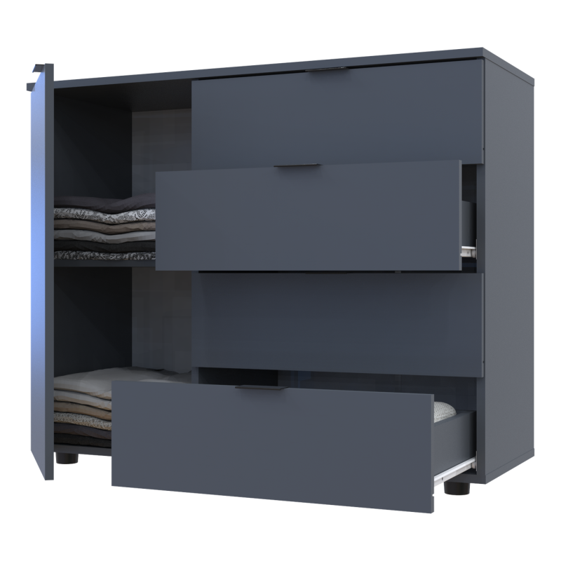 Комод GС1 Графит 100х40х81,7 (41510069)