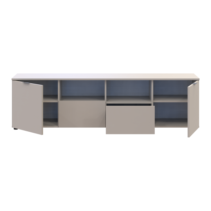 Комод Рон 4 Кашемир 2 фасада 2 ящика 180х38х50 (41516046)