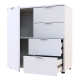 Комод Рон 1 1 фасад 4 ящика Белый 80х38х81 (41516005)