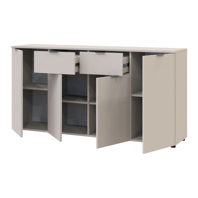 Комод Рон 7 Кашемир 4 фасада 2 ящика 160х38х81 (41516049)