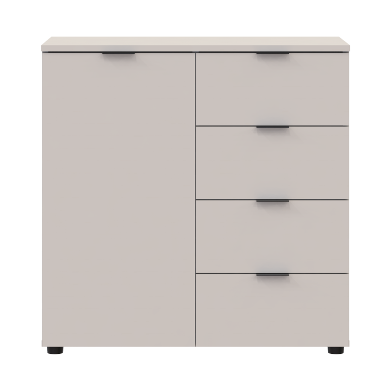 Комод Рон 1 1 фасад 4 ящика Кашемир 80х38х81 (41516043)