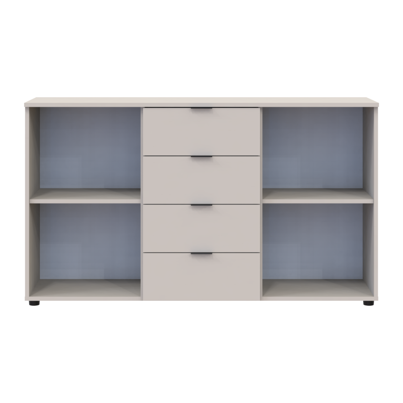 Комод Рон 5 Кашемир 2 фасада 4 ящика 140х38х81 (41516047)