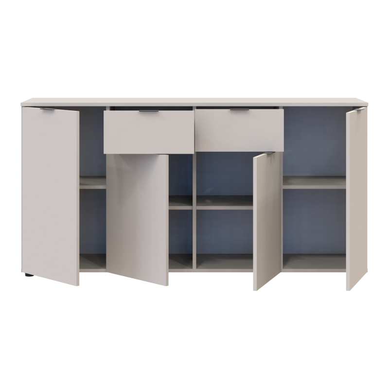 Комод Рон 7 Кашемир 4 фасада 2 ящика 160х38х81 (41516049)