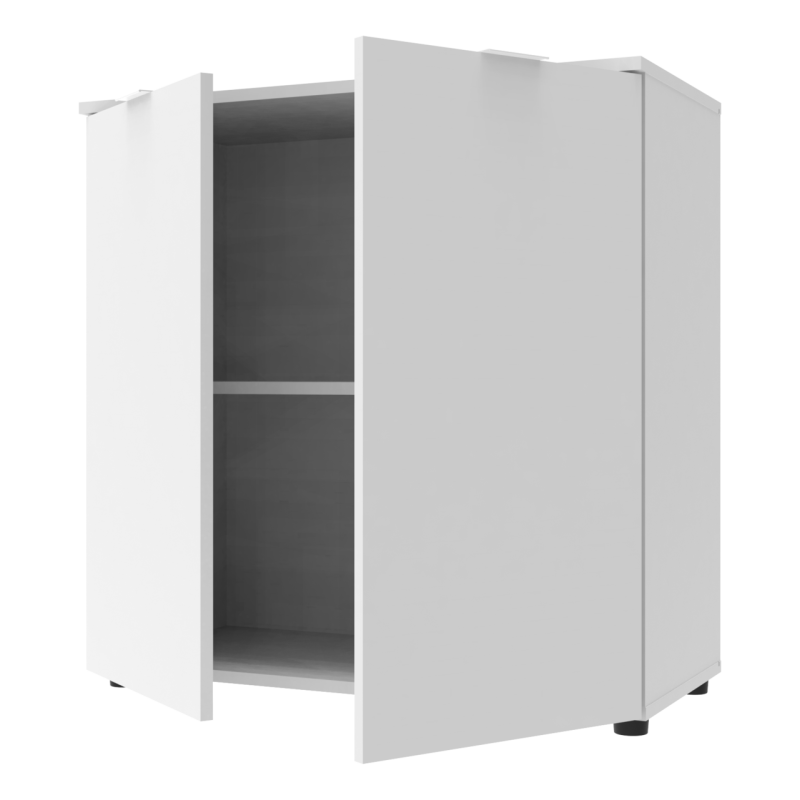 Комод Рон 3 2 фасада Белый 80х38х81 (41516001)