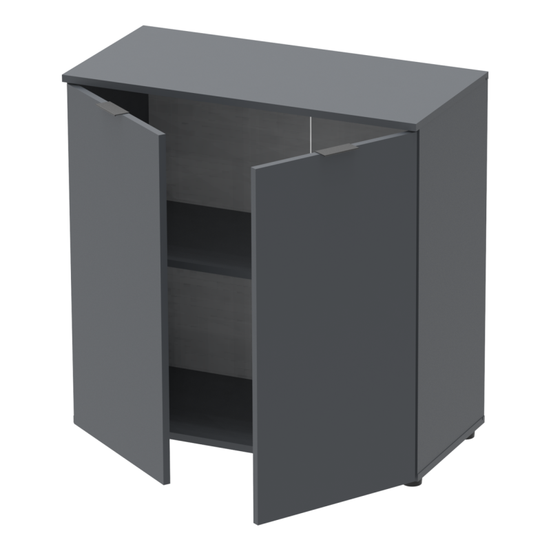 Комод Рон 3 2 фасада Графит 80х38х81 (41516002)