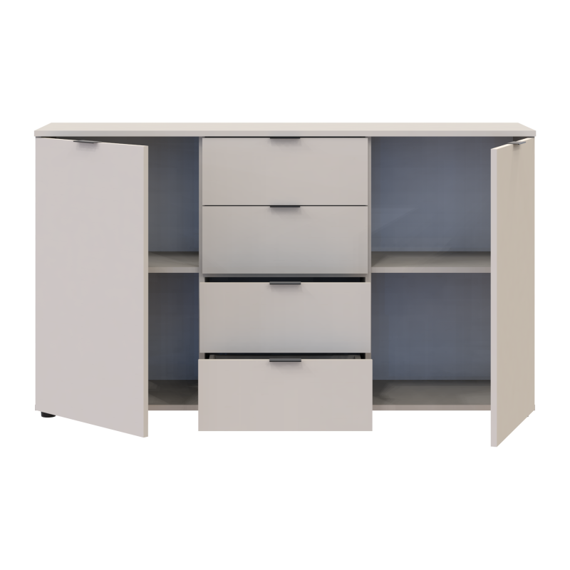 Комод Рон 5 Кашемир 2 фасада 4 ящика 140х38х81 (41516047)