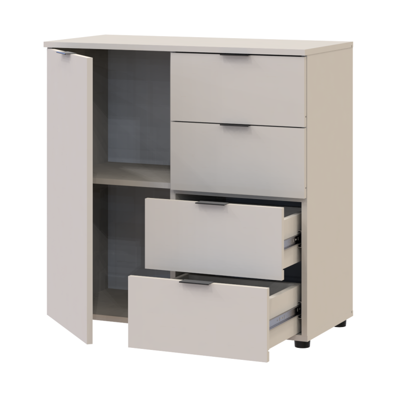 Комод Рон 1 1 фасад 4 ящика Кашемир 80х38х81 (41516043)