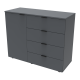 Комод GС1 Графит 100х40х81,7 (41510069)