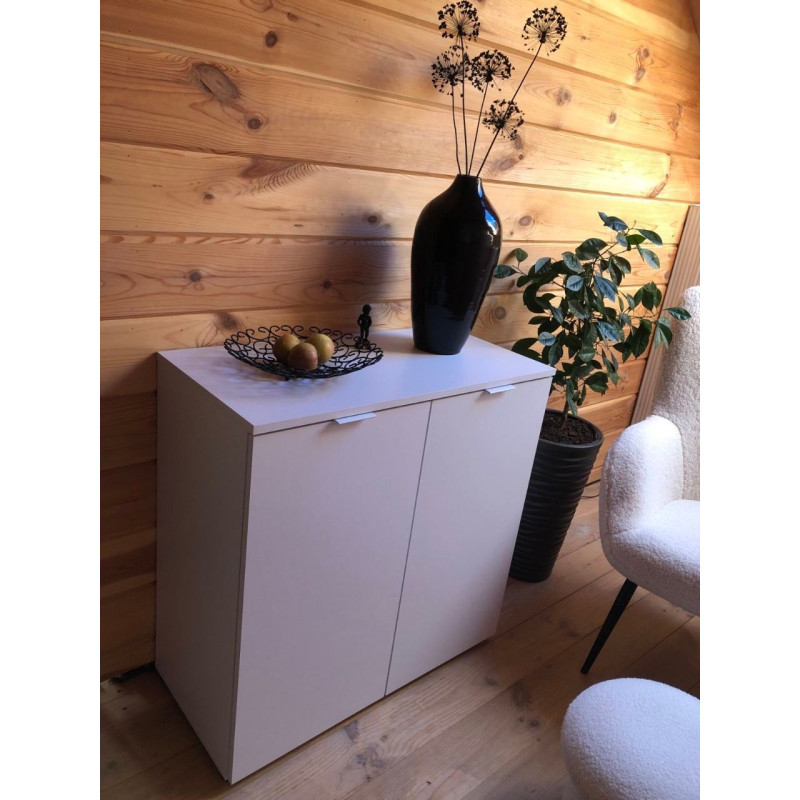 Комод Рон 3 2 фасада Белый 80х38х81 (41516001)