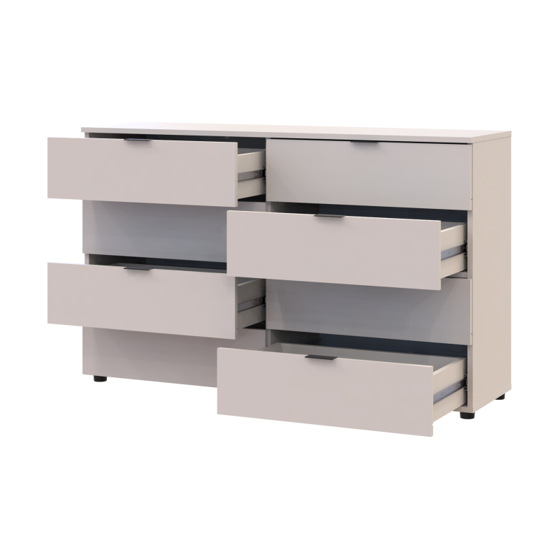 Комод Рон 8 Кашемир 8 Ящичков 130х38х81 (41516171)