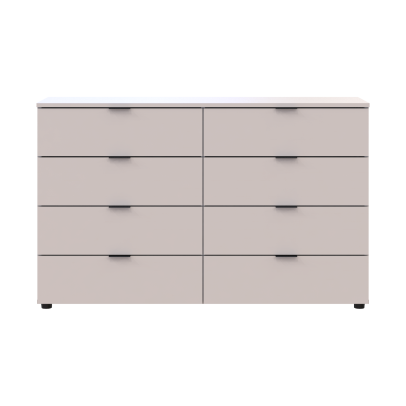 Комод Рон 8 Кашемир 8 Ящичков 130х38х81 (41516171)