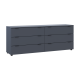 Комод Рон 9 Графит 6 Ящичков 160х38х62 (41516176)