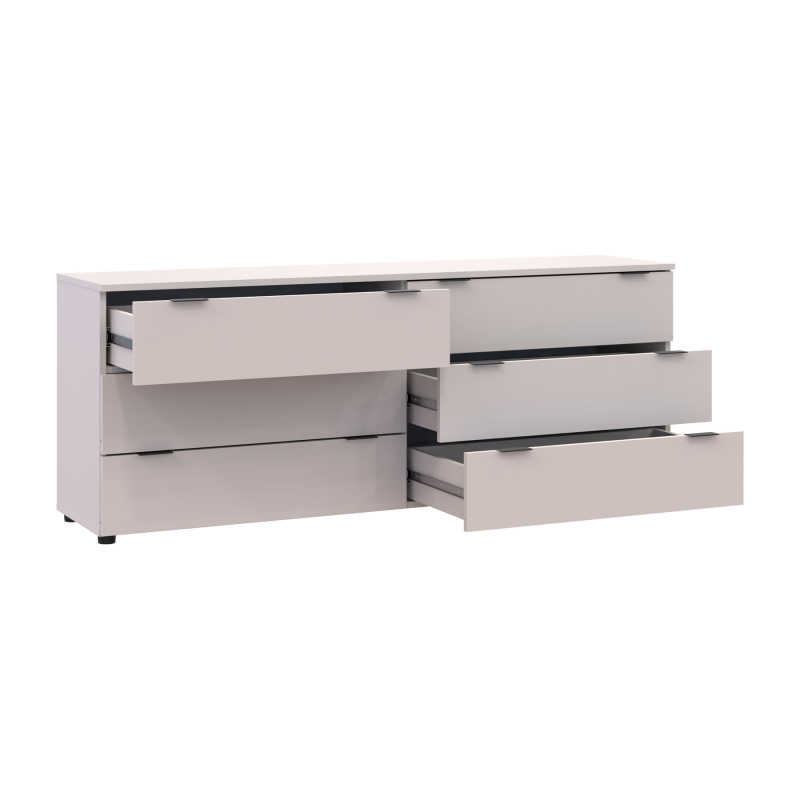 Комод Рон 9 Кашемир 6 ящиков 160х38х62 (41516174)