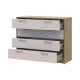 Комод Ронды Дуб Артизан/Кашемир 4 ящика 100х40х82 (41516187)