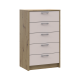 Комод Ронды Дуб Артизан/Кашемир 5 ящиков 60х40х100 (41516189)