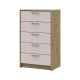 Комод Ронды Дуб Артизан/Кашемир 5 ящиков 60х40х100 (41516189)