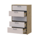 Комод Ронды Дуб Артизан/Кашемир 5 ящиков 60х40х100 (41516189)