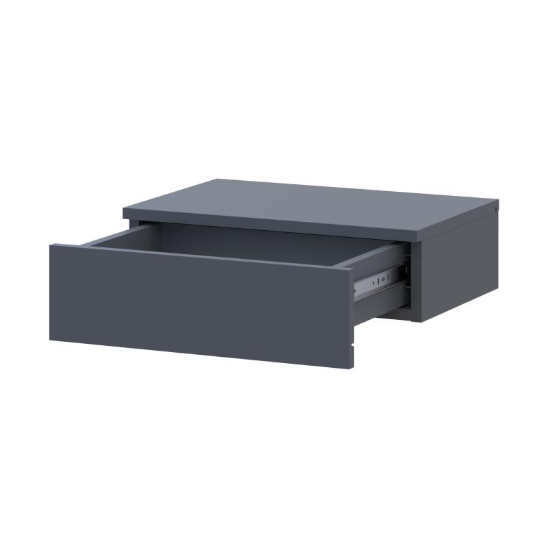 Прикроватная тумба Левия Графит 1Ш 46х31х15 (41516090)