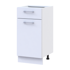 Кухня Лея НЯ82_40 низ узкая Белый/Дуб Сонома ДСП 40х46.6х82 (81359337.6)