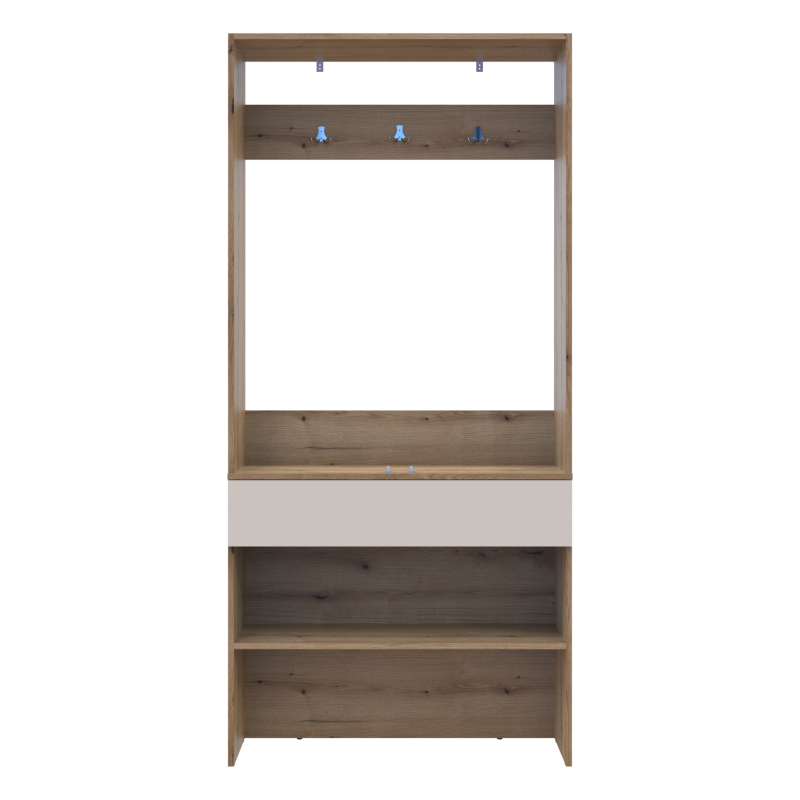 Прихожая Сплит Дуб Артизан/Кашемир ДСП 94х39х200 (44900270)