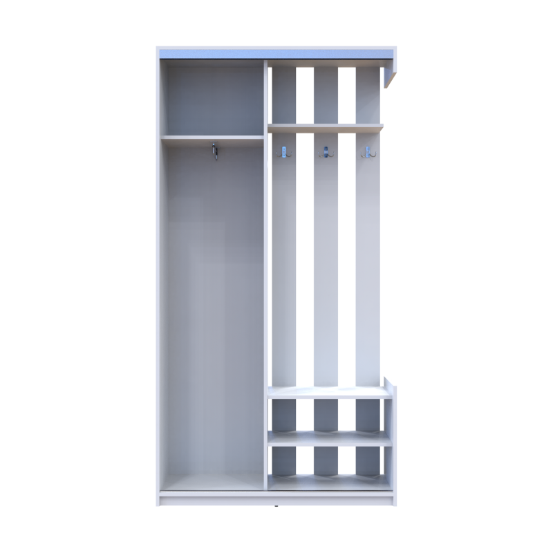 Прихожая City One Door Белый 1 Зеркало 110х45х210 (44900058)