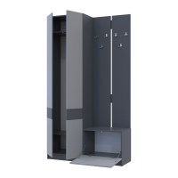 Прихожая Сола 1+3 Графит/Серый ДСП 120х40х215 (42005152)