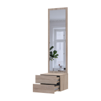 Тумба с зеркалом Сола Дуб сонома ДСП/зеркало 45х40х168.6 (44900345)