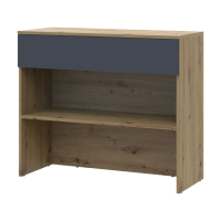 Тумба для обуви Сплит Дуб Артизан/Графит ДСП 94х39х80 (41901271)