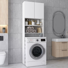 Шкаф для стиральной машины Лола Мини Белый ДСП 64х26.6х190 (41516023)