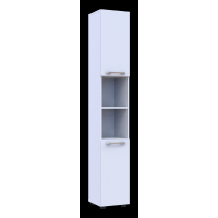 Шкаф пенал Мира Белый ДСП 183.5х30х30 (41510126)