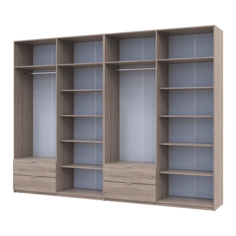 Комплект Лукас Дуб Сонома 4+4 ДСП 320х50х240 (42005127)