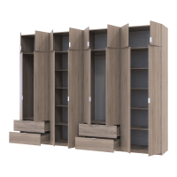 Комплект Лукас Дуб Сонома 4+4 ДСП 320х50х240 (42005127)